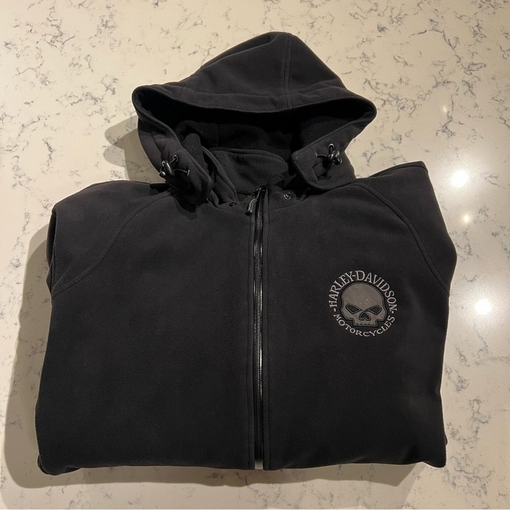 Harley Davidson Cross Roads Il
Fleece Hooded Jacket Willie G Skull Size 2XL - Picture 16 of 16